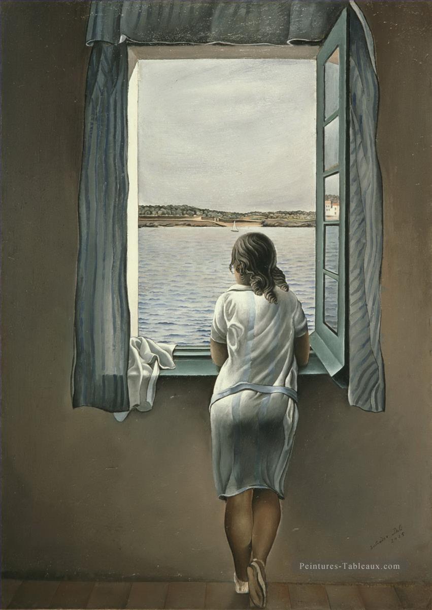 Woman at the Window at Figueres Salvador Dali Oil Paintings